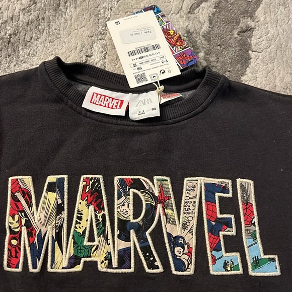 BNWT Zara baby boy marvel sweatshirt size 2-3years - Picture 2 of 3